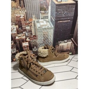 UGG Shoes Womens 7.5 Gradie High Top Sneakers Brown Lace Up Comfort SN 1019716